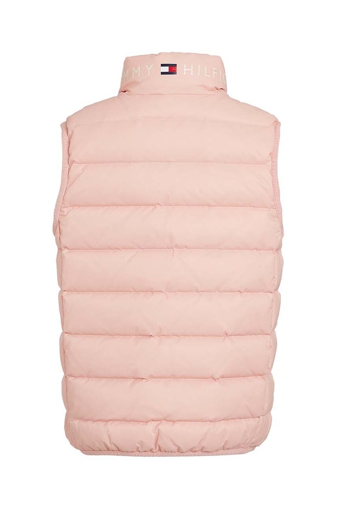 Dziewczynka Tommy Hilfiger bezrękawnik puchowy dziecięcy KS0KS00439.G.9BYH.128.1 różowy