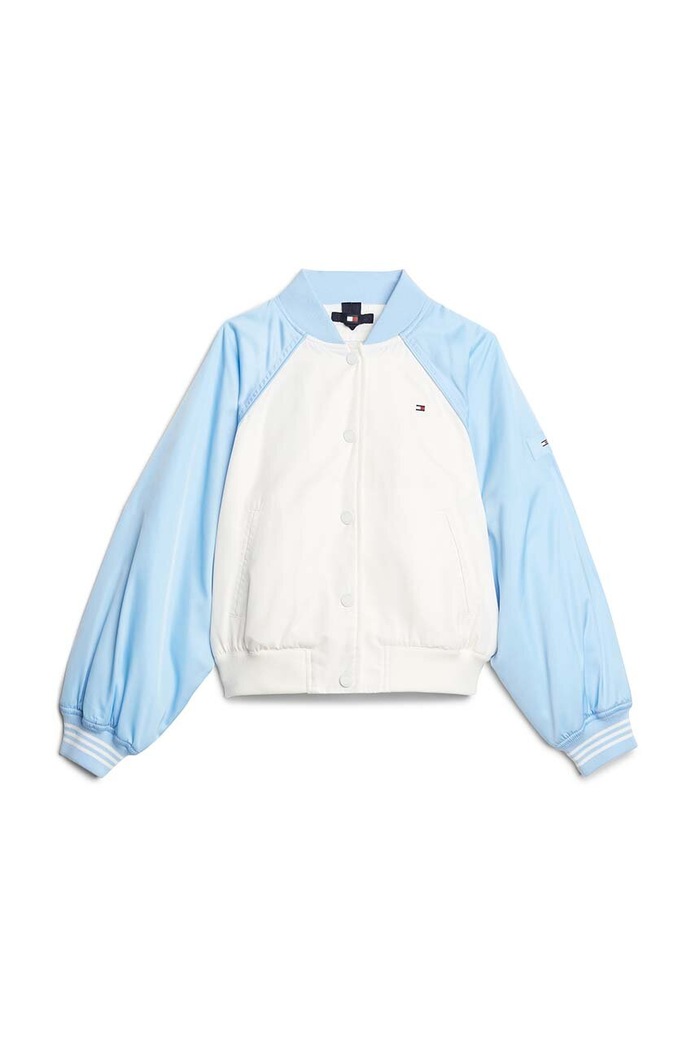 Detská bunda bomber Tommy Hilfiger prechodné modrá KG0KG08054.9BYH.104.122
