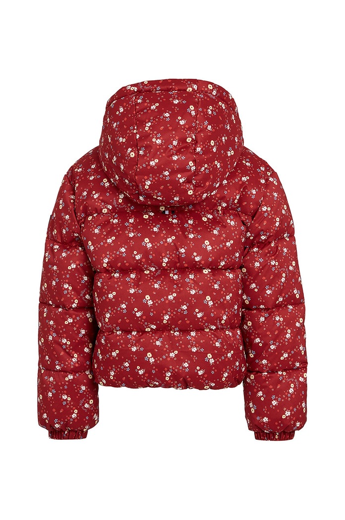 Dziewczynka Tommy Hilfiger kurtka dziecięca KG0KG08055.9BYH.128.176 bordowy