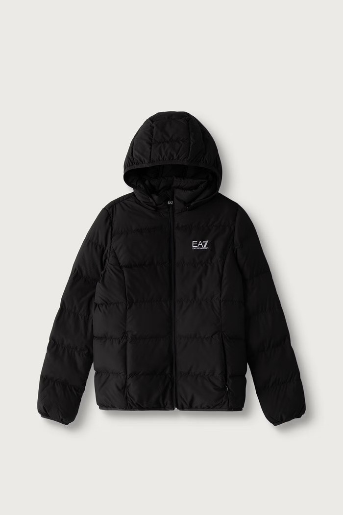 EA7 Emporio Armani Prošívaná bunda dětská černá 8NFB08.FNF8Z