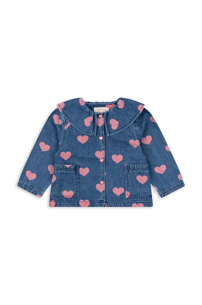 Детская джинсовая куртка Konges Sløjd MAGOT DENIM SHIRT GOTS KS101581 голубой AW24