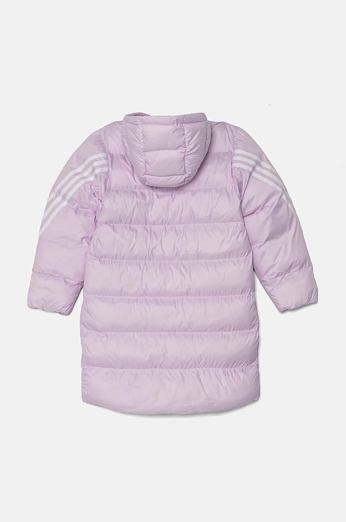 Deklice Otroška jakna adidas J FI 3S PARKA IX3631 vijolična