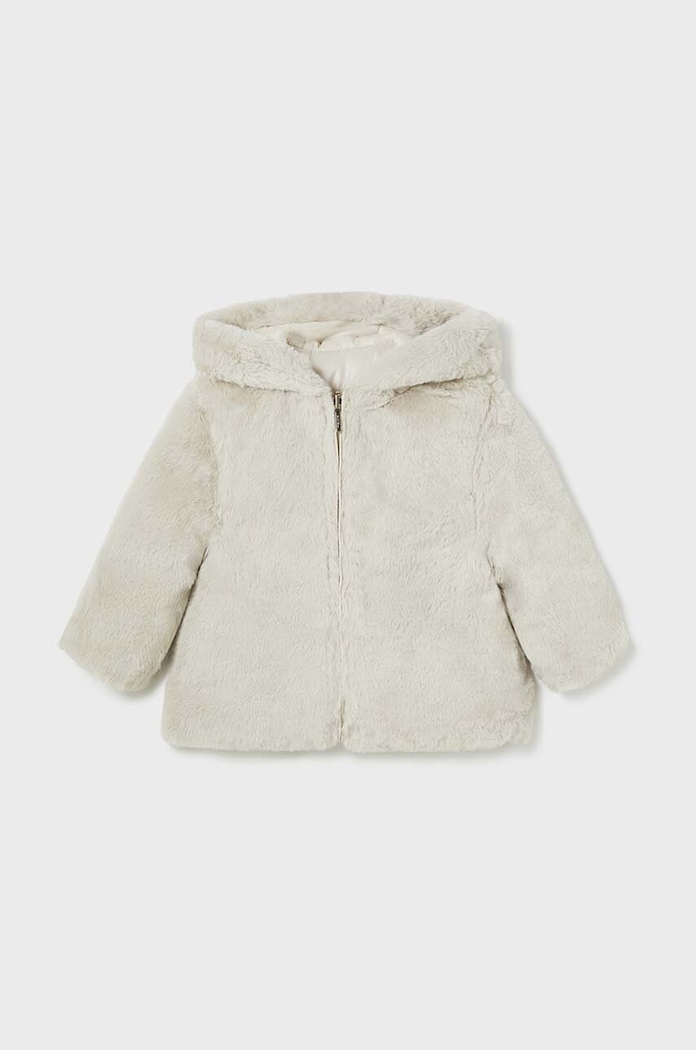 Mayoral kurtka dwustronna dziecięca 2480.4A.Baby.9BYH beżowy AW24