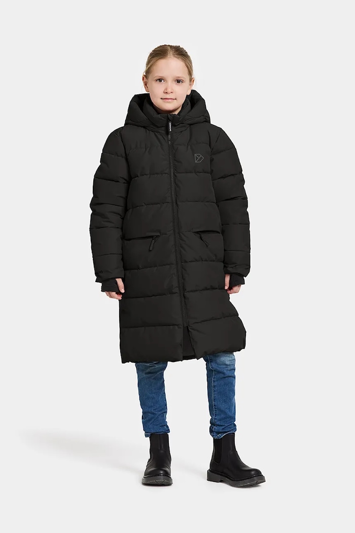 Dětská bunda Didriksons OLIVIN K PARKA L s podšívkou černá 505495
