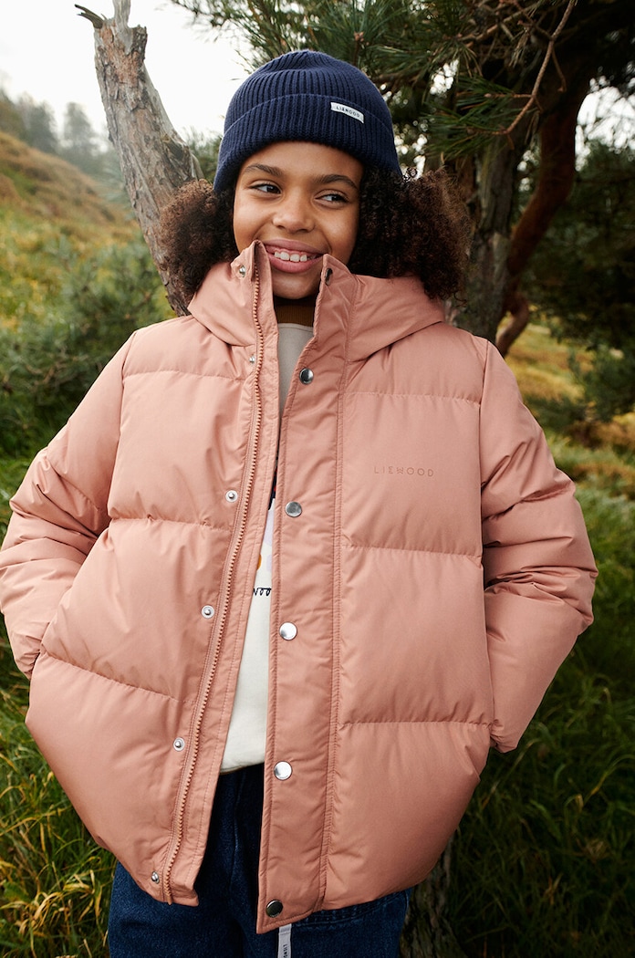 Liewood kurtka puchowa dziecięca Palle Puffer Down Jacket pozostałe pomarańczowy LW14315.G