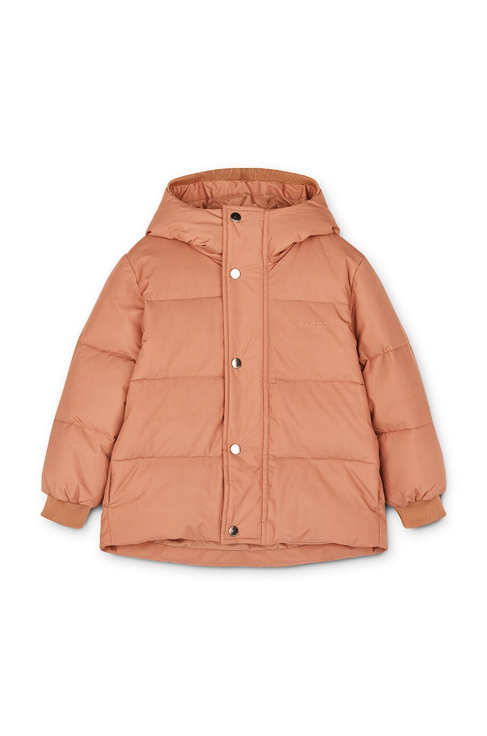 Liewood kurtka puchowa dziecięca Palle Puffer Down Jacket LW14315.G pomarańczowy AW24