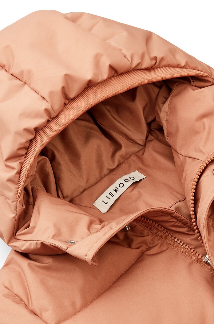 Liewood kurtka puchowa dziecięca Palle Puffer Down Jacket LW14315.G pomarańczowy