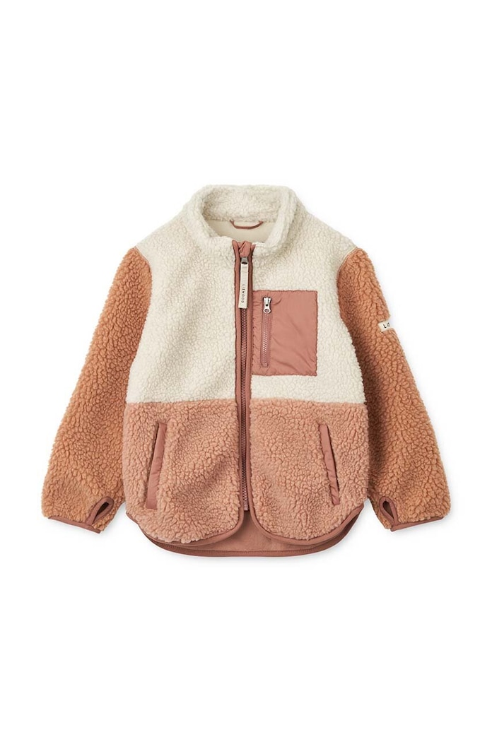 Μπουφάν fleece Liewood Nolan Pile LW19877.G ροζ SS26