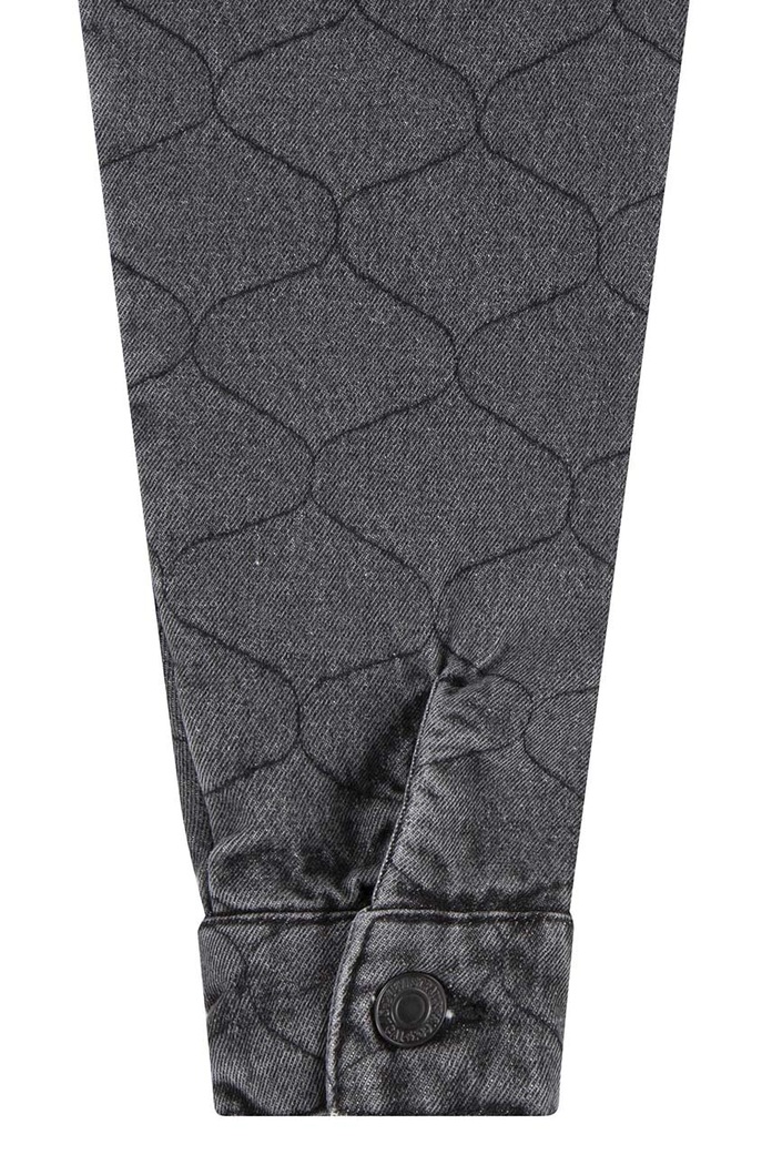 Dječja traper jakna Levi's QUILTED TRUCKER JACKET 3EL097 siva
