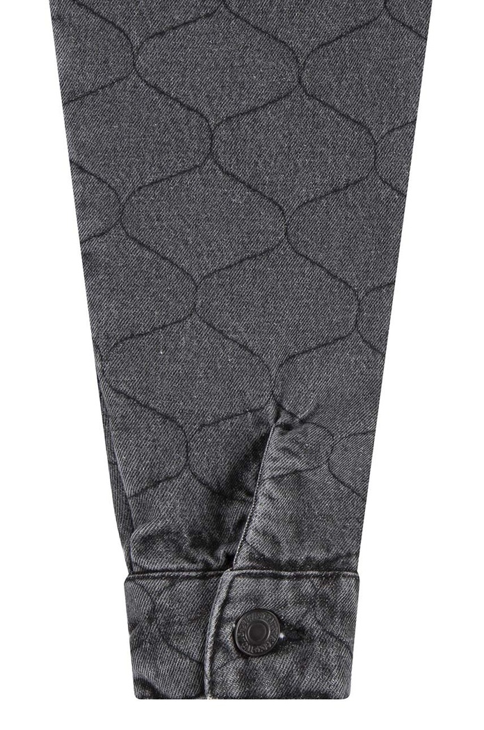 Geacă din denim pentru copii QUILTED TRUCKER JACKET Levi's gri 4EL097