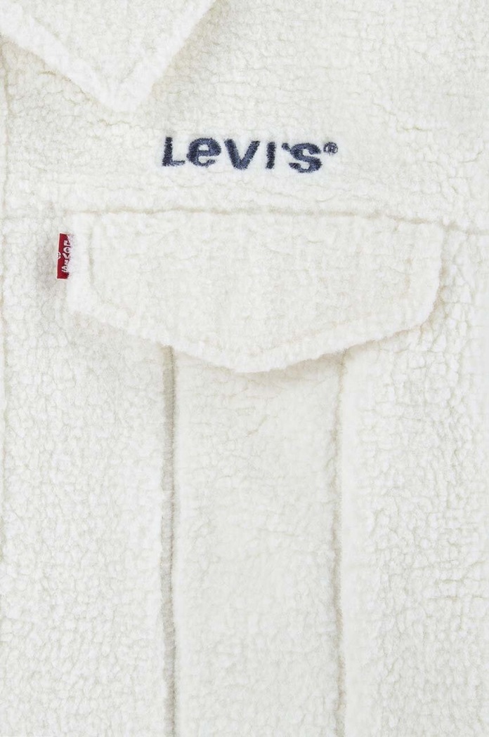 Levi's kurtka dziecięca BOXY FIT SHERPA TRUCKER beżowy 4EL264