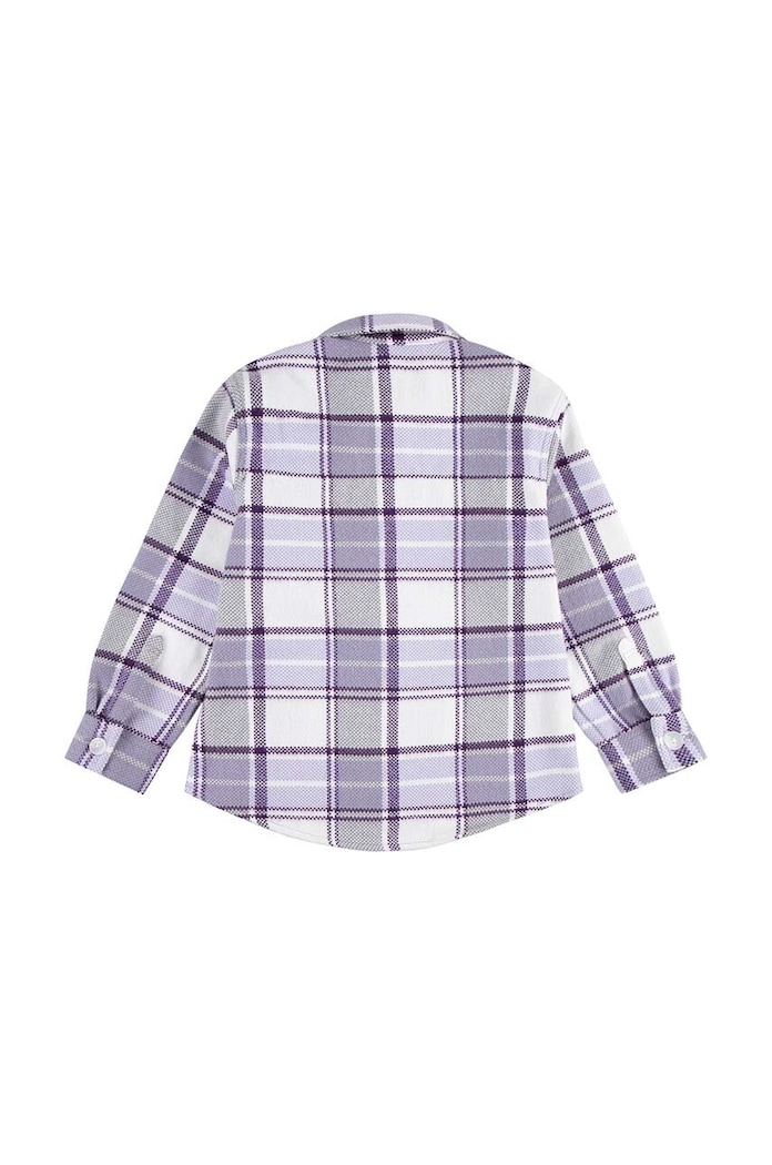 Levi's gyerek dzseki OVERSIZED PLAID SHACKET 4EL410 lila AW24