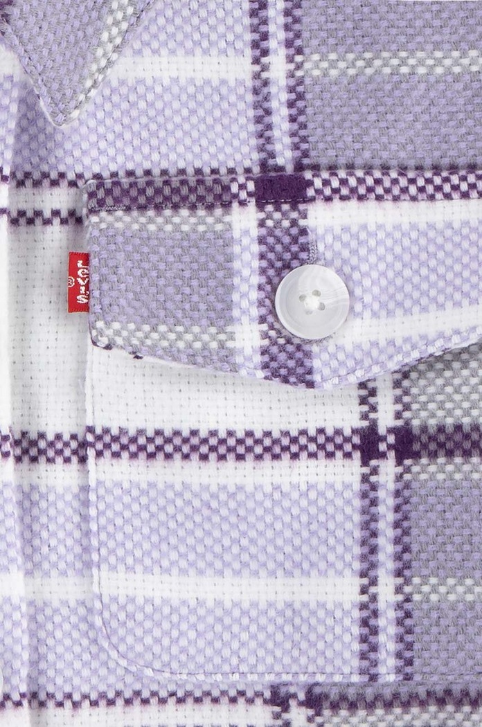 Lány Levi's gyerek dzseki OVERSIZED PLAID SHACKET 4EL410 lila