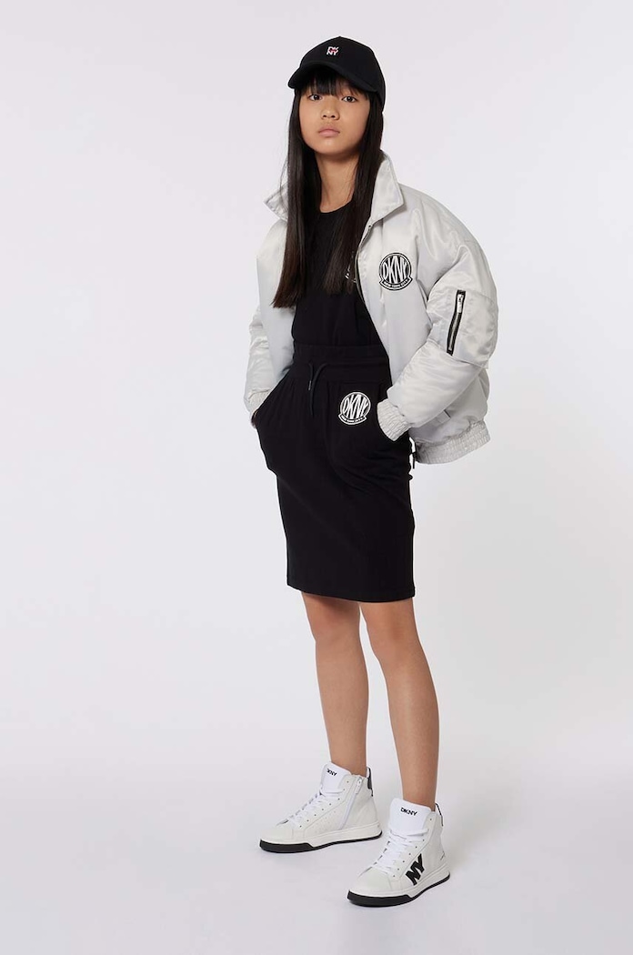 Detská bunda bomber Dkny D60235.156.162 sivá