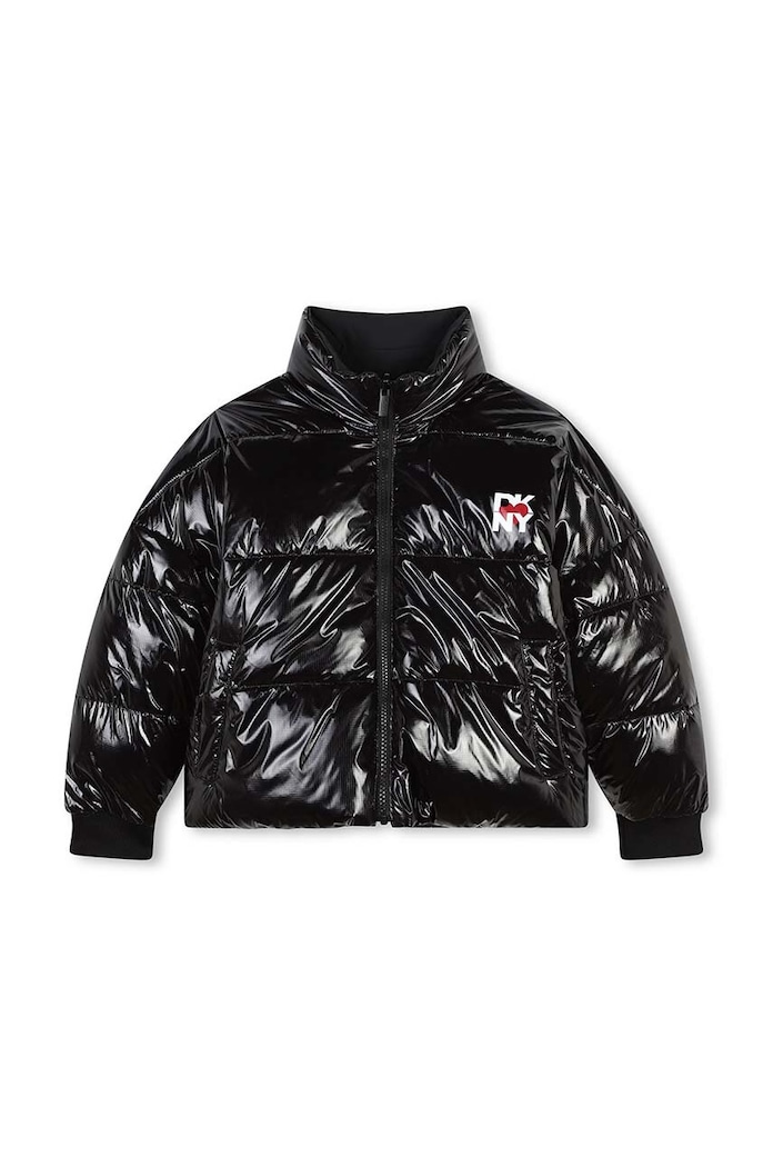 Fete Dkny geacă reversibilă pentru copii D62076.156.162 negru