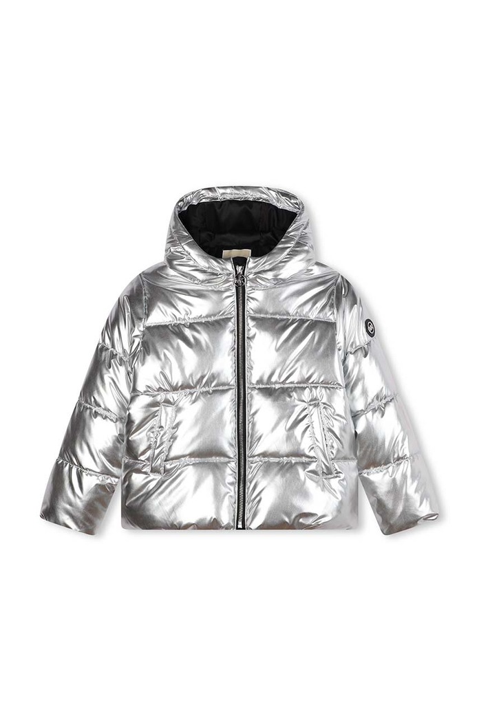 Michael Kors Dětská bunda Michael Kors R30187.156 stříbrná AW24