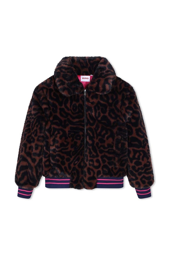 Dětská bomber bunda HUGO G00215.114.150 hnědá AW24