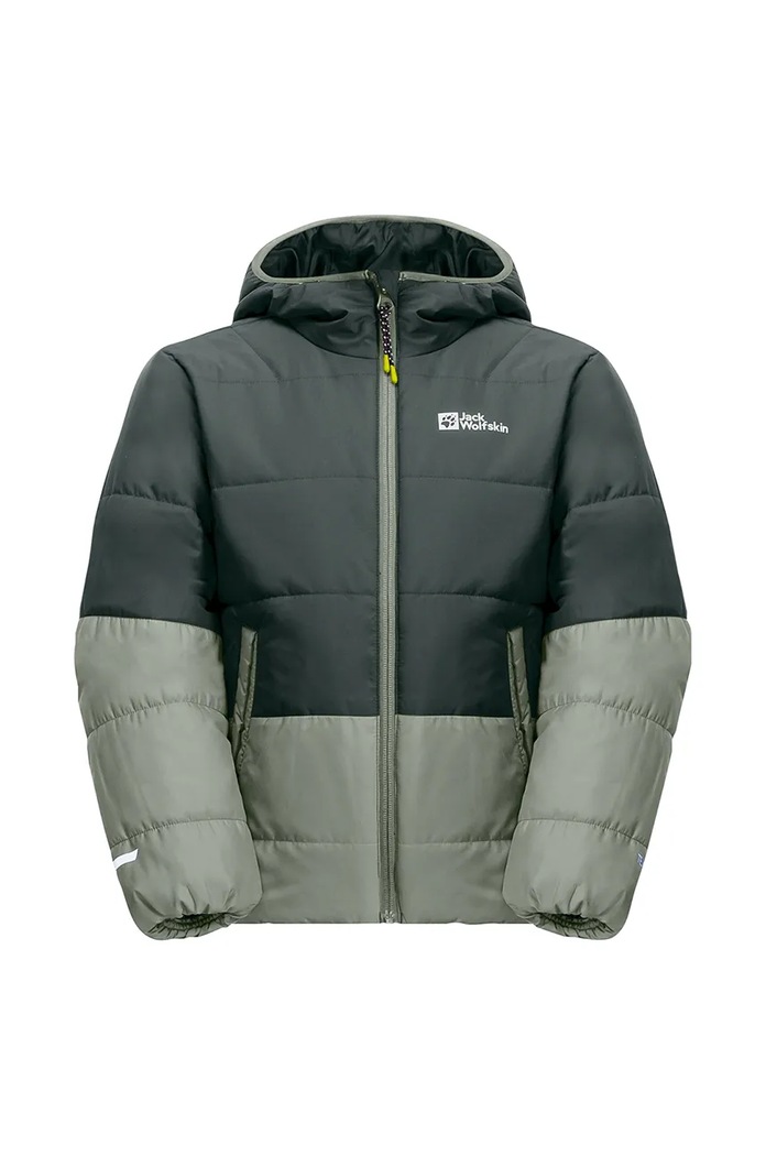 Παιδικό χειμωνιάτικο μπουφάν Jack Wolfskin 1610131.92.152 πράσινο AW24