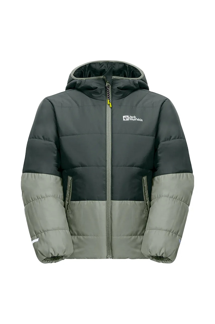 Παιδικό χειμωνιάτικο μπουφάν Jack Wolfskin 1610131.92.152 πράσινο AW24