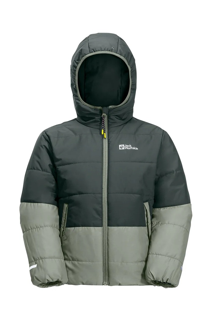 Παιδικό χειμωνιάτικο μπουφάν Jack Wolfskin πράσινο 1610131.92.152