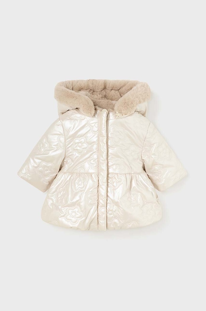 Бебешко яке с две лица Mayoral Newborn 2454.2R.Newborn.9BYH бежов AW24