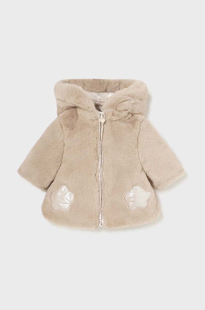 Момиче Бебешко яке с две лица Mayoral Newborn 2454.2R.Newborn.9BYH бежов