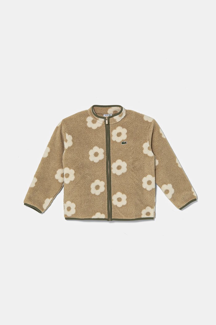 Lacoste geaca copii cu captuseala bej BJ2541