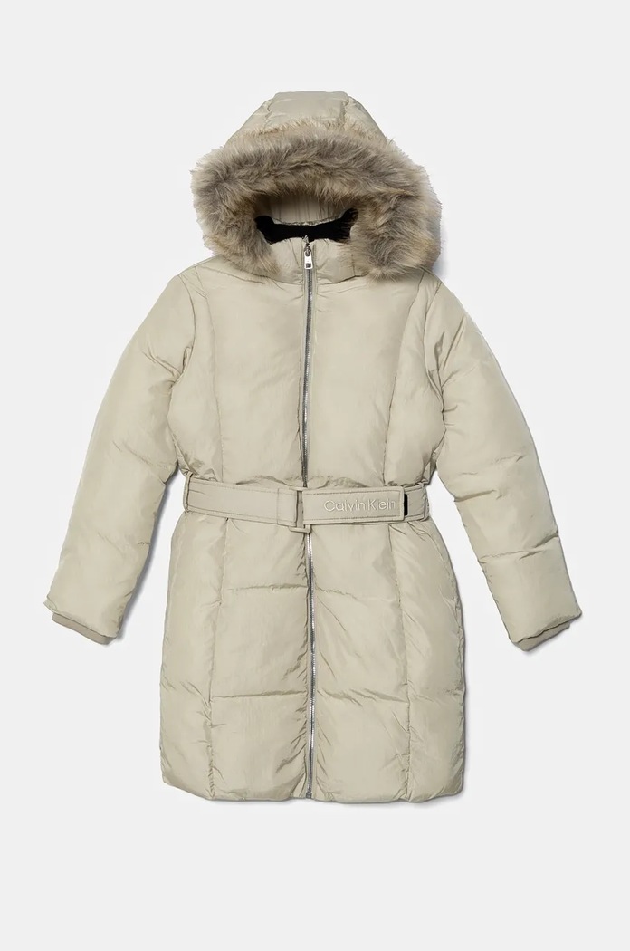 Detská bunda Calvin Klein Jeans IG0IG02686.9BYH. béžová AW24