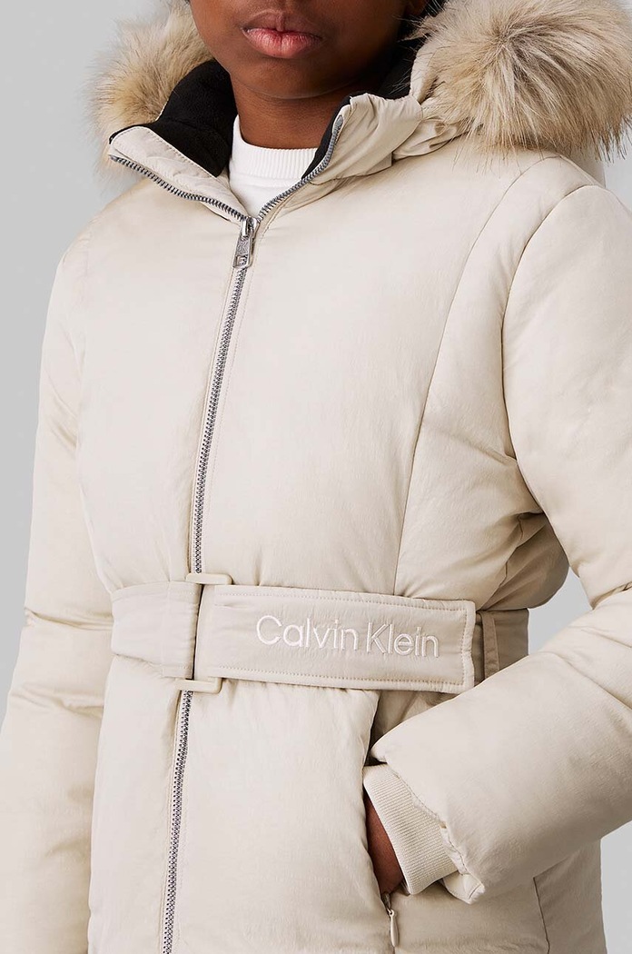 Detská bunda Calvin Klein Jeans IG0IG02686.9BYH. béžová