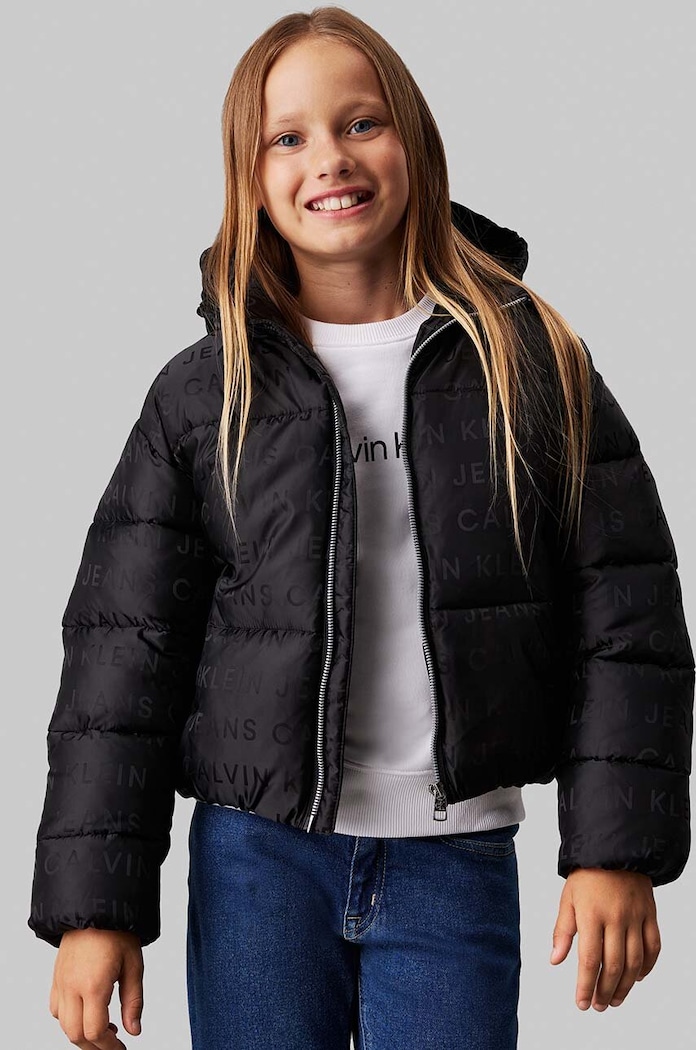 Calvin Klein Jeans kurtka dziecięca pozostałe czarny IG0IG02730.9BYH.