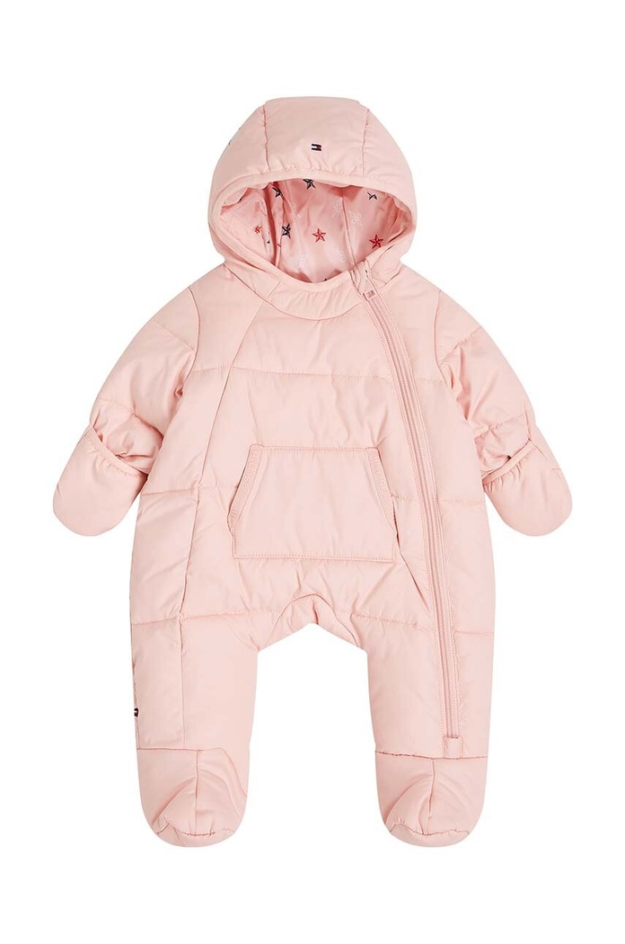 Overal pre bábätká Tommy Hilfiger zateplené ružová KN0KN01908.G.9BYH