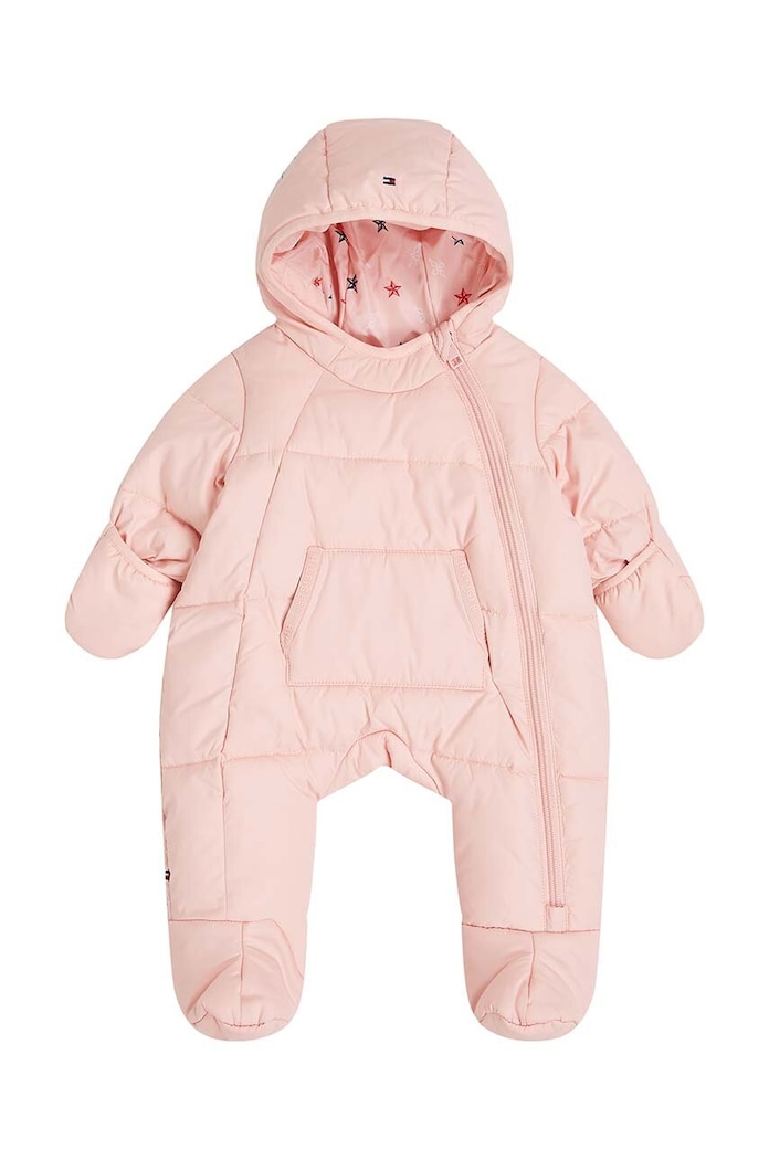 Overal pre bábätká Tommy Hilfiger zateplené ružová KN0KN01908.G.9BYH