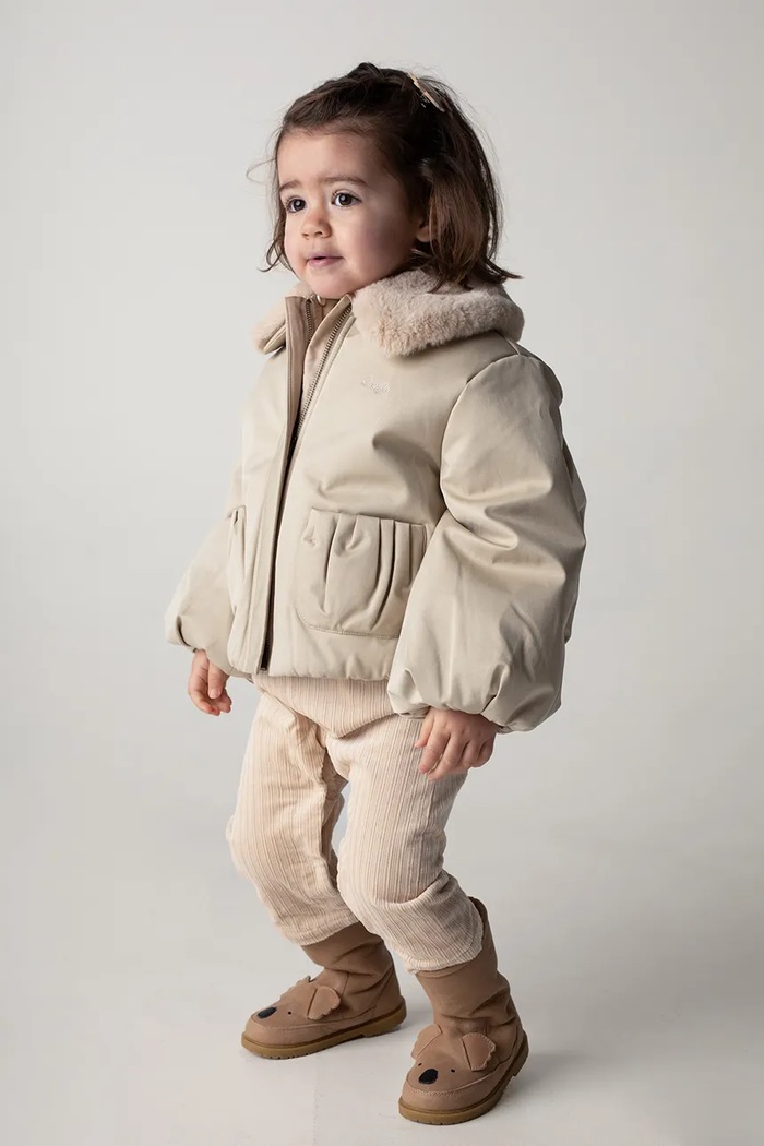 Donsje geaca copii Bloci Jacket cu captuseala bej 4086300.