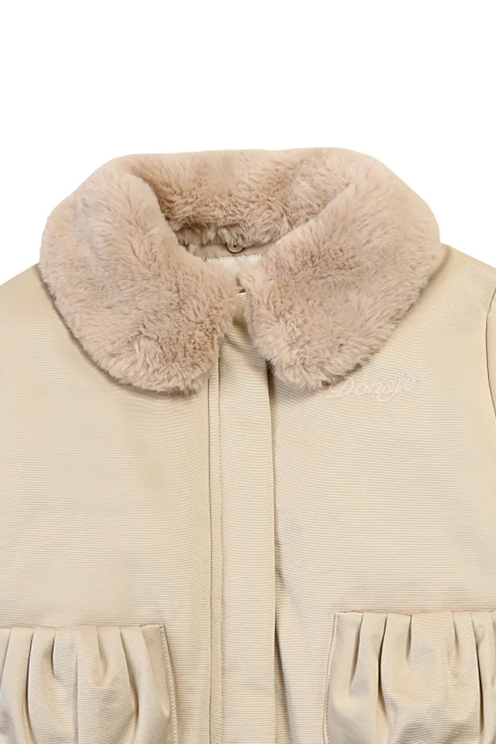 Donsje geaca copii Bloci Jacket bej 4086300.