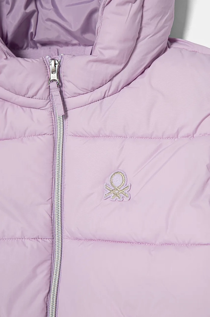 DÍVKA Dětská bunda United Colors of Benetton 2LETCN04Y.G.Seasonal fialová