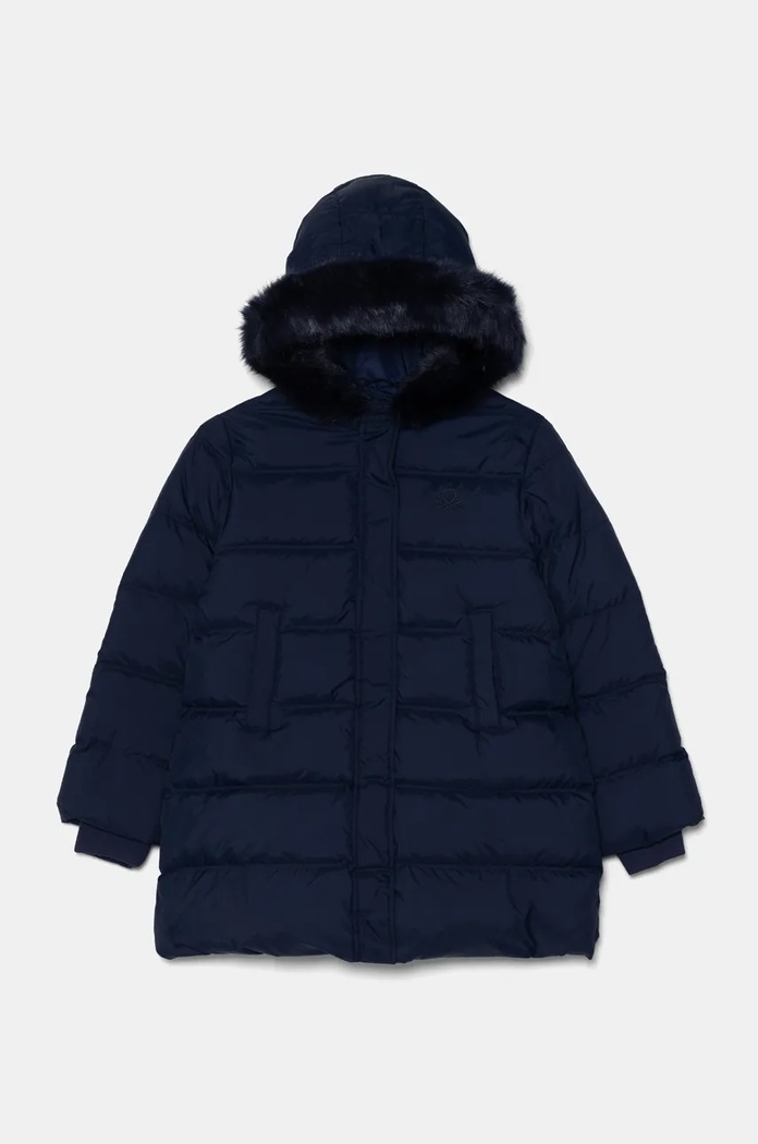 Детско пухено яке United Colors of Benetton с изолация тъмносин 2WU0CN04Z.G.Seasonal
