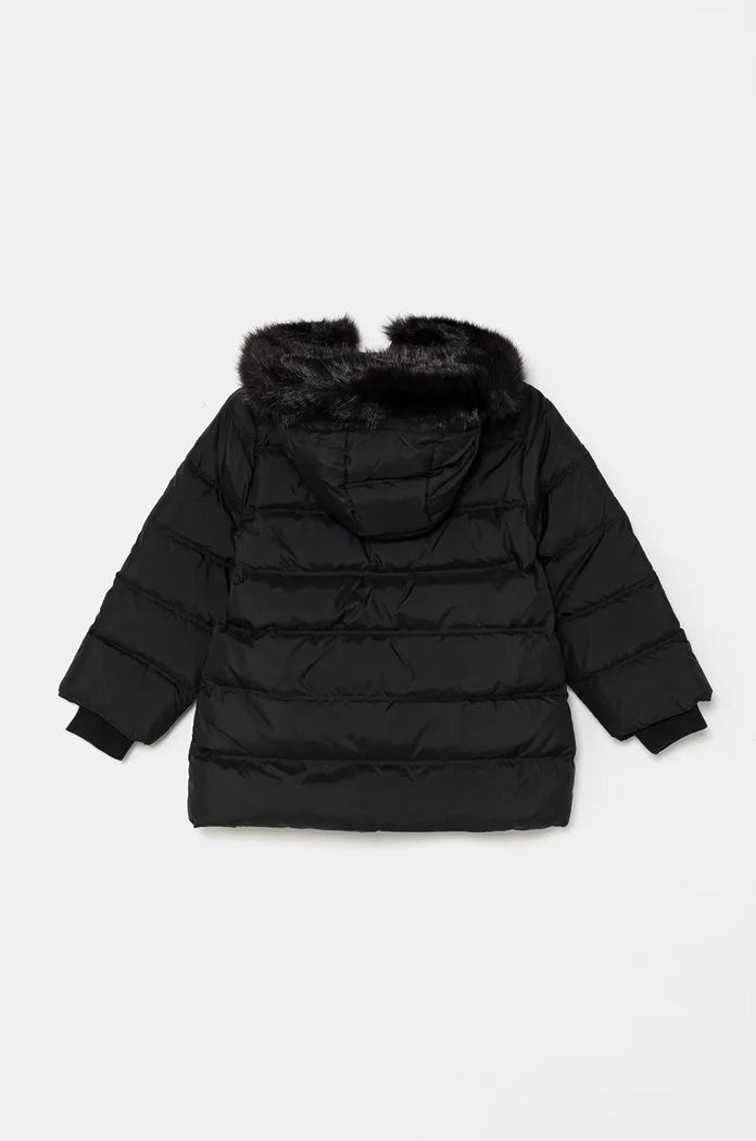 Детско пухено яке United Colors of Benetton 2WU0CN04Z.G.Seasonal черен AW24