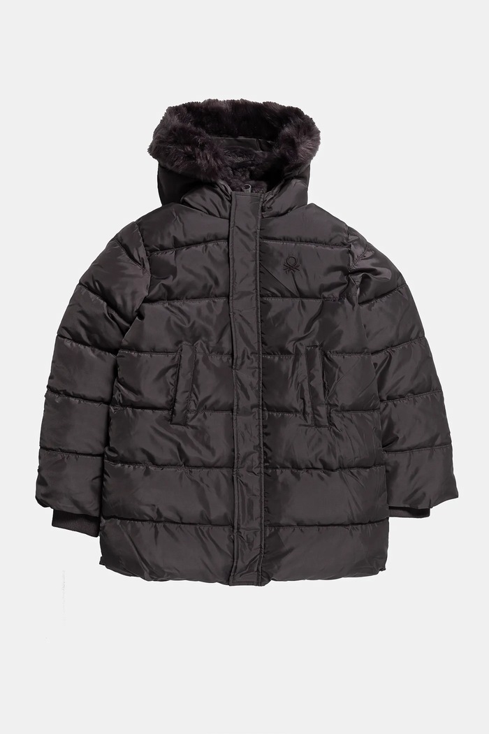 Детско яке United Colors of Benetton с изолация сив 2SVKCN05V.G.Seasonal