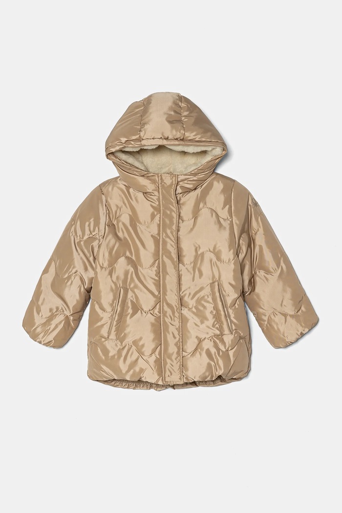 Бебешко яке United Colors of Benetton с изолация бежов 2SVKGN03A.P.Seasonal