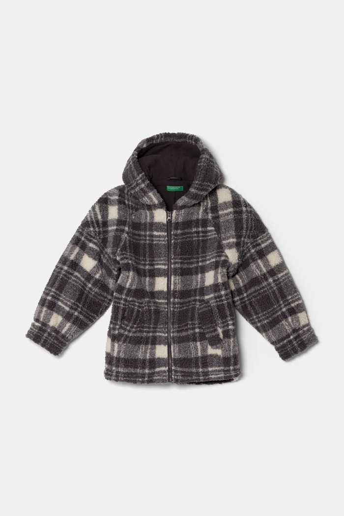 Παιδικό μπουφάν United Colors of Benetton άλλο γκρί 29J8CN05O.G.Seasonal