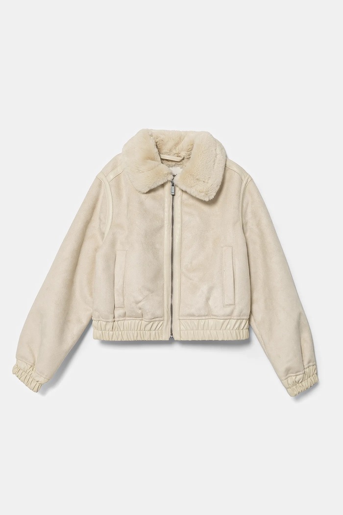 Abercrombie & Fitch kurtka pozostałe beżowy KI244.4035