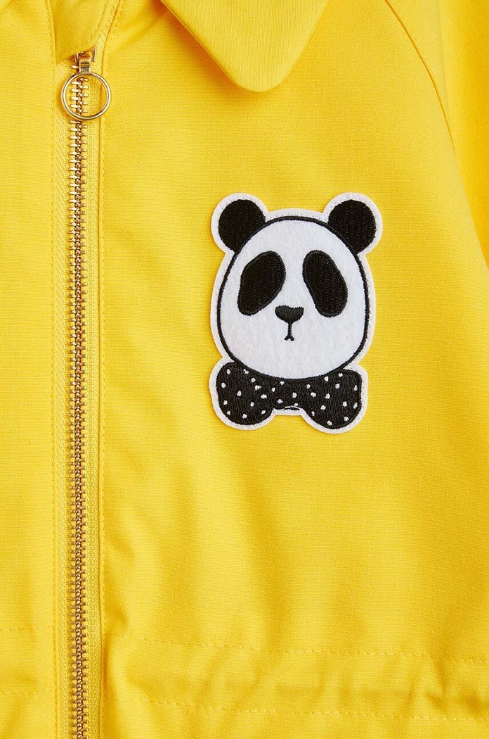 Chłopiec Mini Rodini kurtka dziecięca Panda 2221010823 żółty