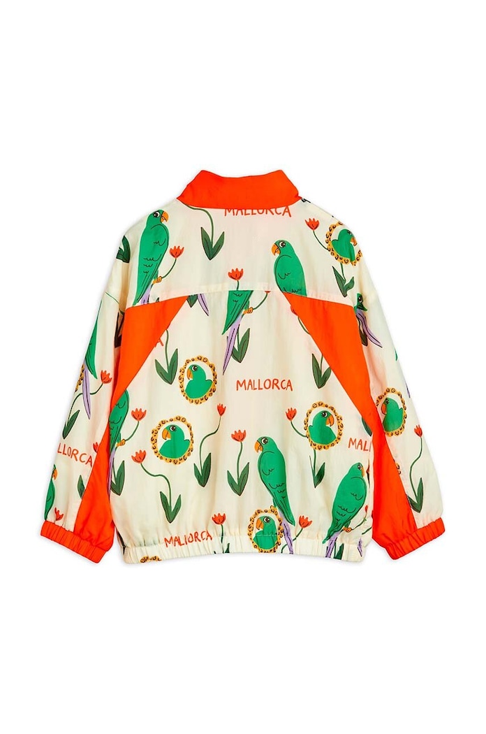 Mini Rodini geaca copii Parrots 2461010300 bej AW24