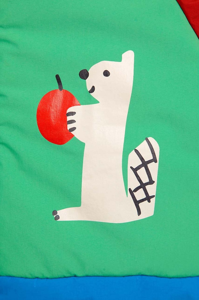 Kojenecká bunda Bobo Choses Hungry Squirrel zelená 224AB096