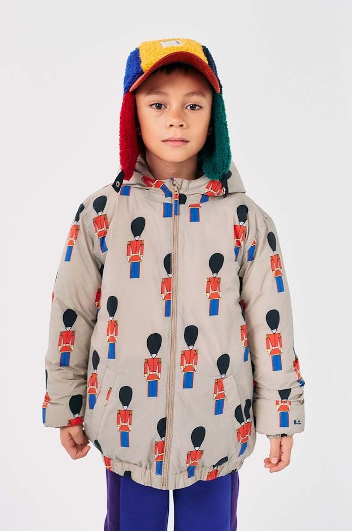Dječja jakna Bobo Choses Little Tin Soldier Planet friendly bež 224AC135