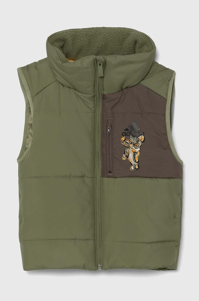 adidas bezrękawnik dziecięcy LK DY LK VST IV9641 zielony AW24