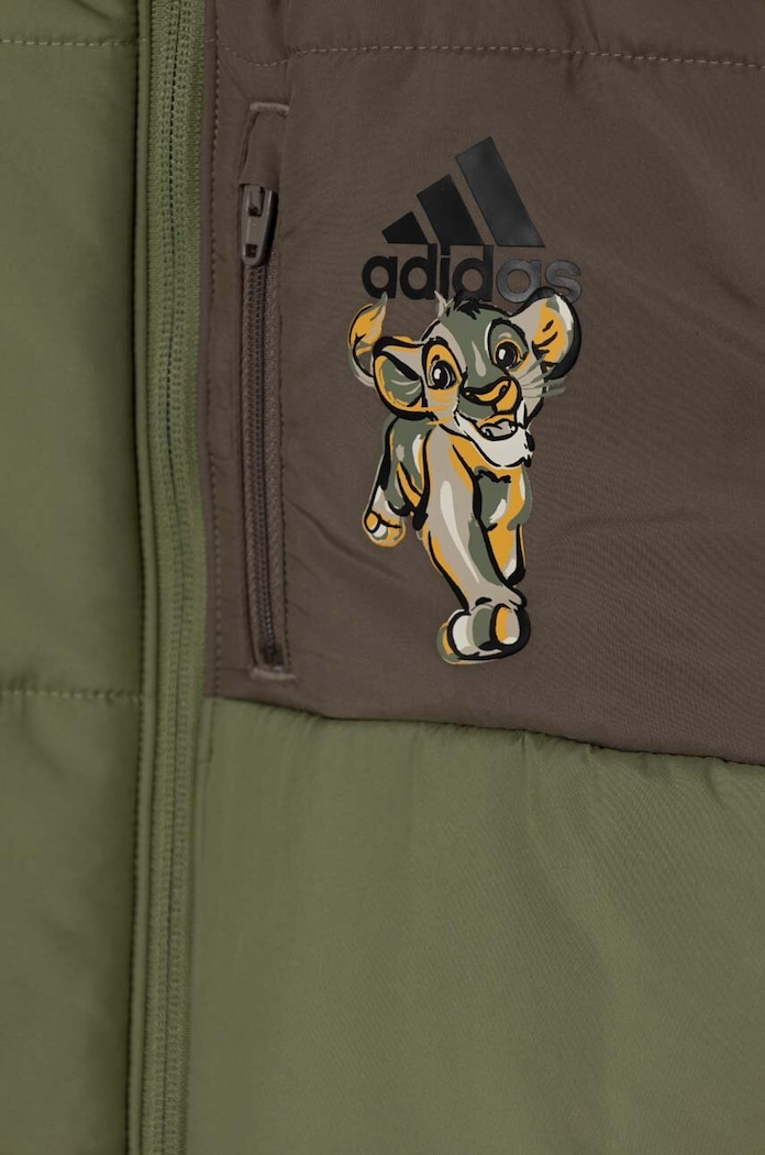 adidas bezrękawnik dziecięcy LK DY LK VST zielony IV9641