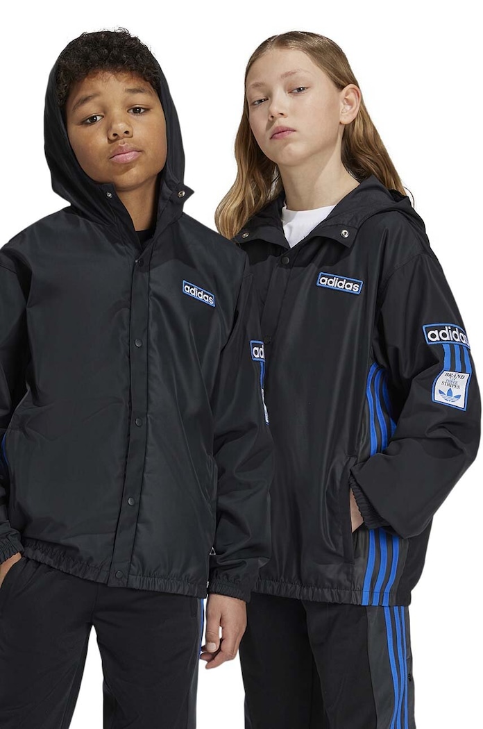 adidas Originals kurtka dziecięca WINDBREAKER pozostałe czarny JG8487