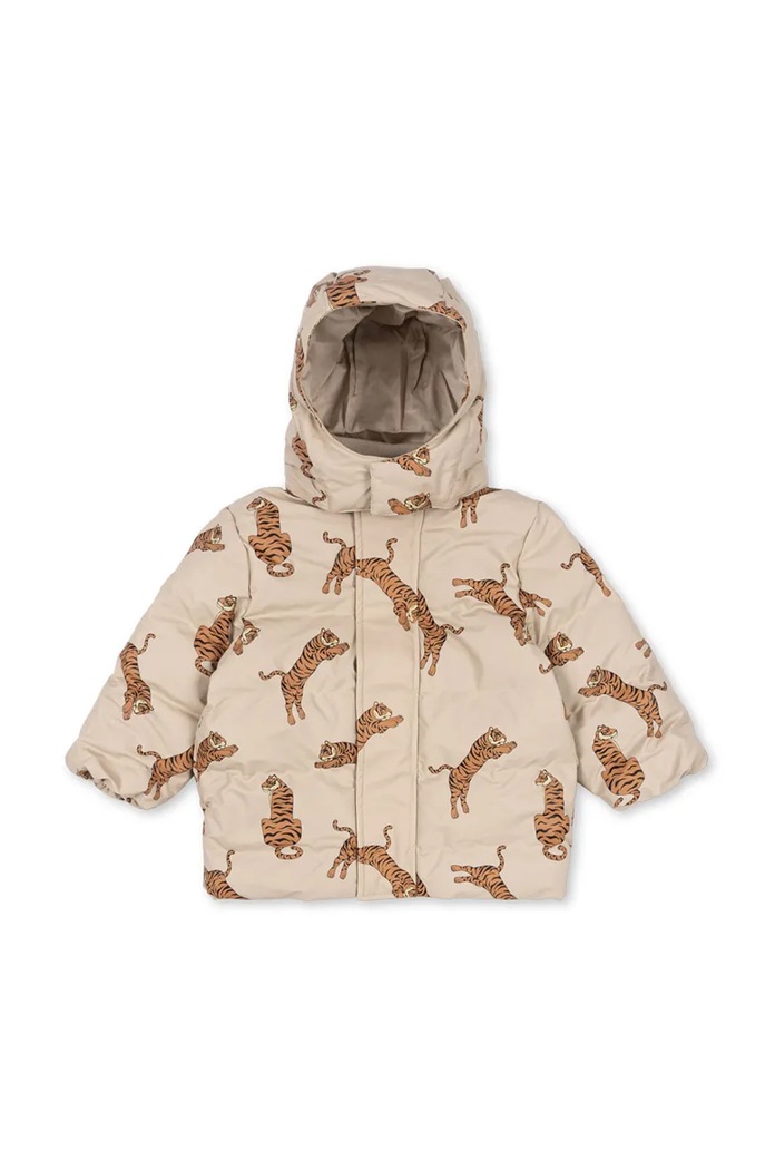 Dětská bunda Konges Sløjd ACE RAIN JACKET KS101200 hnědá AW24