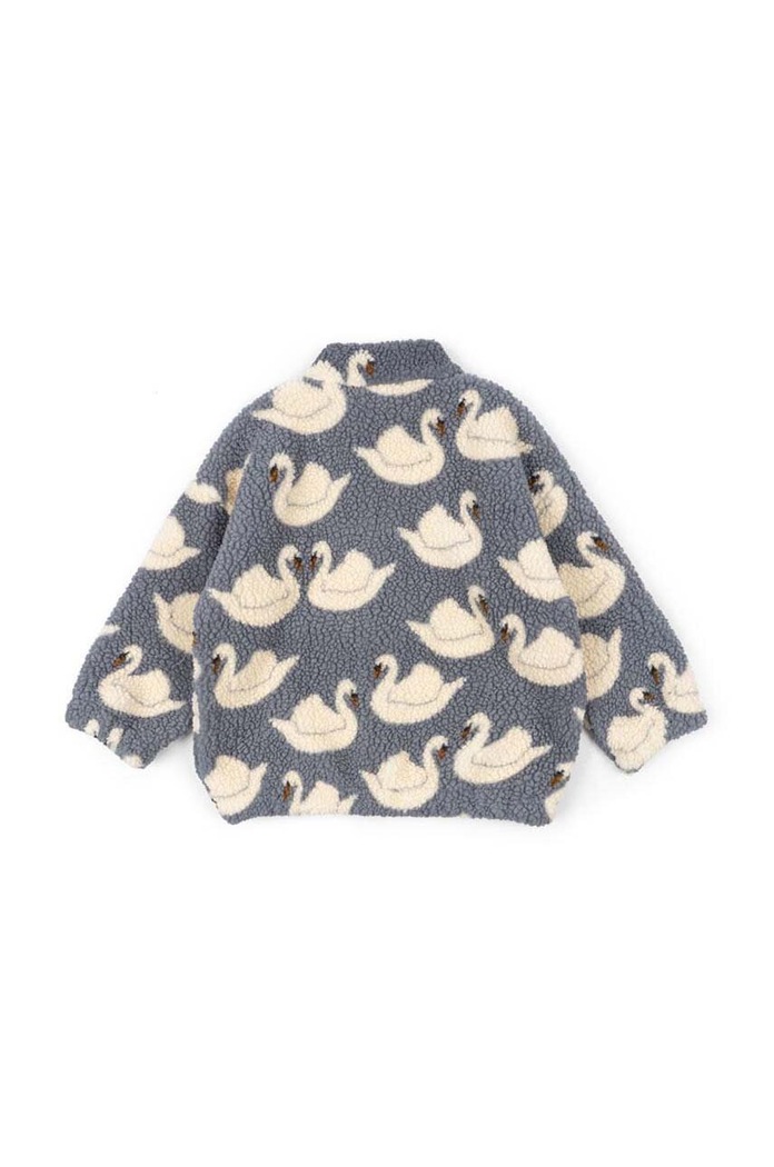 CHLAPEC Dětská bunda Konges Sløjd JODY TEDDY JACKET GRS KS101242 modrá